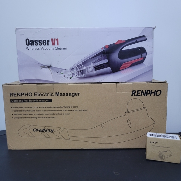Car massager with car vacuum and car usb charger - Picture 1 of 1